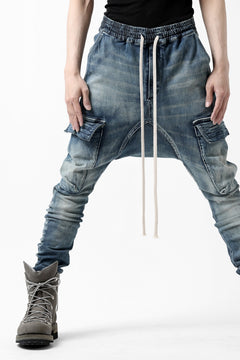 画像をギャラリービューアに読み込む, A.F ARTEFACT -FADED- DENIM SARROUEL CARGO SKINNY (BLUE)