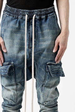 画像をギャラリービューアに読み込む, A.F ARTEFACT -FADED- DENIM SARROUEL CARGO SKINNY (BLUE)