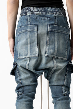 画像をギャラリービューアに読み込む, A.F ARTEFACT -FADED- DENIM SARROUEL CARGO SKINNY (BLUE)