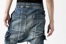 画像をギャラリービューアに読み込む, A.F ARTEFACT -FADED- DENIM SARROUEL CARGO SKINNY (BLUE)