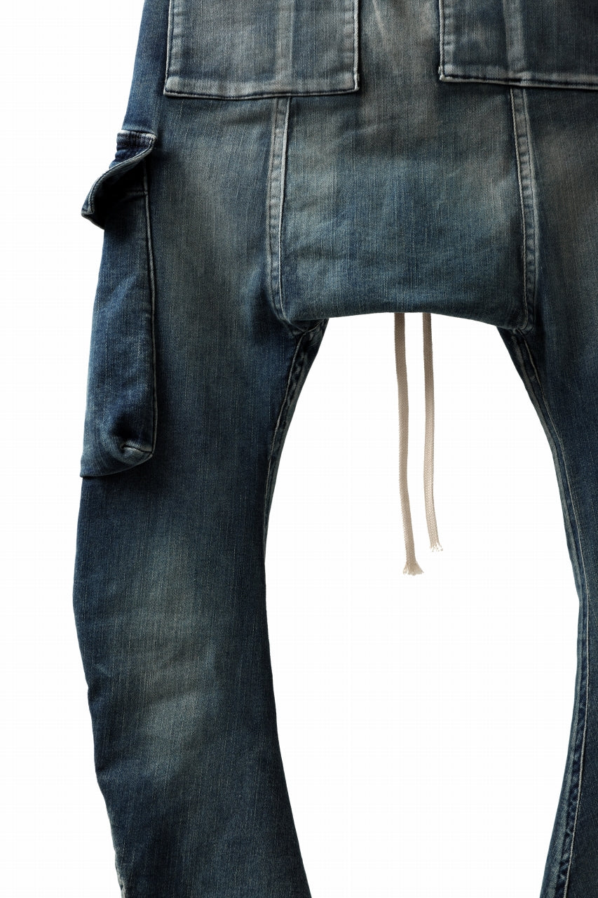 画像をギャラリービューアに読み込む, A.F ARTEFACT -FADED- DENIM SARROUEL CARGO SKINNY (BLUE)