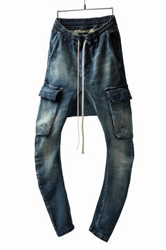 画像をギャラリービューアに読み込む, A.F ARTEFACT -FADED- DENIM SARROUEL CARGO SKINNY (BLUE)