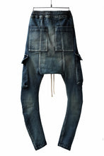 画像をギャラリービューアに読み込む, A.F ARTEFACT -FADED- DENIM SARROUEL CARGO SKINNY (BLUE)