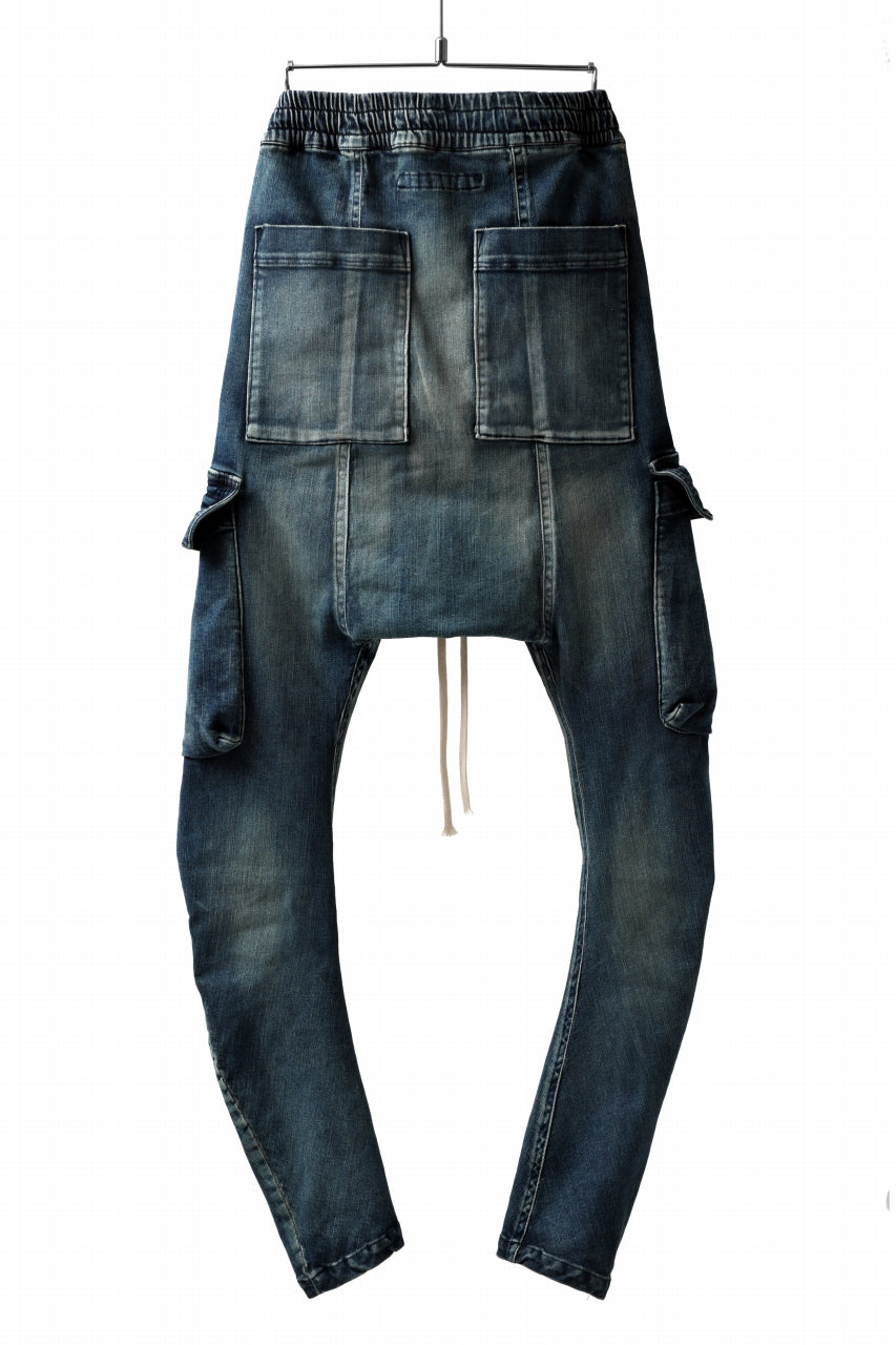 画像をギャラリービューアに読み込む, A.F ARTEFACT -FADED- DENIM SARROUEL CARGO SKINNY (BLUE)