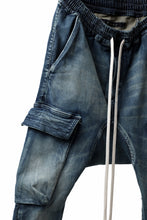 画像をギャラリービューアに読み込む, A.F ARTEFACT -FADED- DENIM SARROUEL CARGO SKINNY (BLUE)