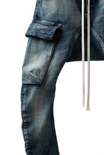 画像をギャラリービューアに読み込む, A.F ARTEFACT -FADED- DENIM SARROUEL CARGO SKINNY (BLUE)
