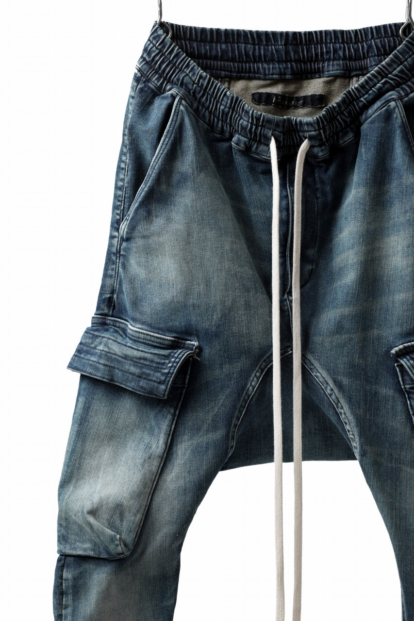 画像をギャラリービューアに読み込む, A.F ARTEFACT -FADED- DENIM SARROUEL CARGO SKINNY (BLUE)