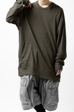 画像をギャラリービューアに読み込む, A.F ARTEFACT -HEATHER- DOLMAN LOOSEY TOPS / SLAB JERSEY (KHAKI)