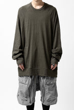 画像をギャラリービューアに読み込む, A.F ARTEFACT -HEATHER- DOLMAN LOOSEY TOPS / SLAB JERSEY (KHAKI)