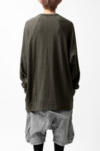 画像をギャラリービューアに読み込む, A.F ARTEFACT -HEATHER- DOLMAN LOOSEY TOPS / SLAB JERSEY (KHAKI)