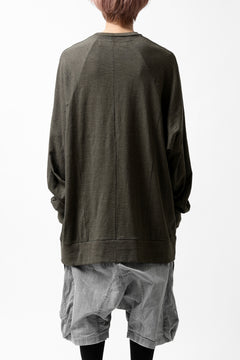 画像をギャラリービューアに読み込む, A.F ARTEFACT -HEATHER- DOLMAN LOOSEY TOPS / SLAB JERSEY (KHAKI)