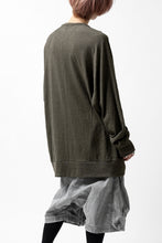 画像をギャラリービューアに読み込む, A.F ARTEFACT -HEATHER- DOLMAN LOOSEY TOPS / SLAB JERSEY (KHAKI)