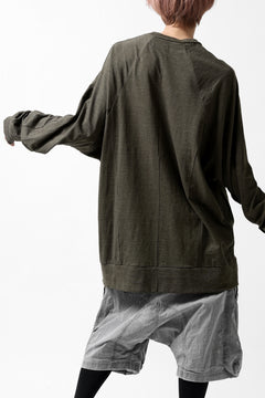 画像をギャラリービューアに読み込む, A.F ARTEFACT -HEATHER- DOLMAN LOOSEY TOPS / SLAB JERSEY (KHAKI)