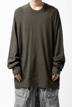 画像をギャラリービューアに読み込む, A.F ARTEFACT -HEATHER- DOLMAN LOOSEY TOPS / SLAB JERSEY (KHAKI)