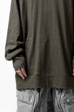 画像をギャラリービューアに読み込む, A.F ARTEFACT -HEATHER- DOLMAN LOOSEY TOPS / SLAB JERSEY (KHAKI)