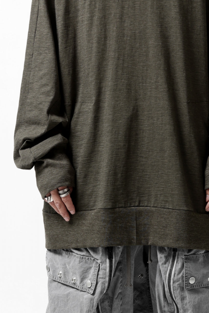 画像をギャラリービューアに読み込む, A.F ARTEFACT -HEATHER- DOLMAN LOOSEY TOPS / SLAB JERSEY (KHAKI)