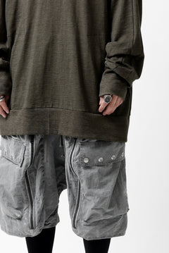 画像をギャラリービューアに読み込む, A.F ARTEFACT -HEATHER- DOLMAN LOOSEY TOPS / SLAB JERSEY (KHAKI)