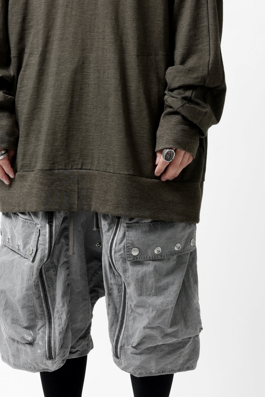 画像をギャラリービューアに読み込む, A.F ARTEFACT -HEATHER- DOLMAN LOOSEY TOPS / SLAB JERSEY (KHAKI)