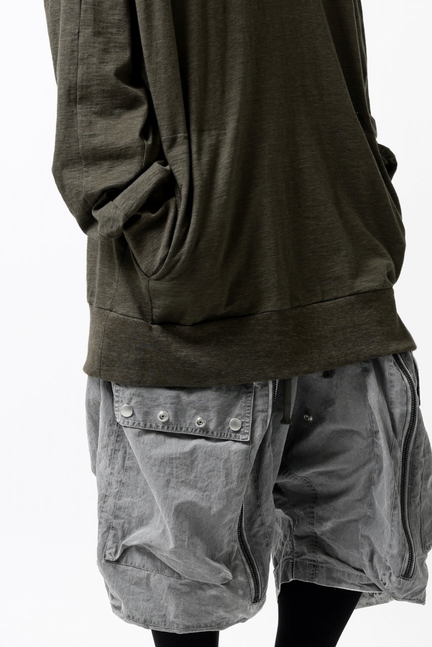 画像をギャラリービューアに読み込む, A.F ARTEFACT -HEATHER- DOLMAN LOOSEY TOPS / SLAB JERSEY (KHAKI)