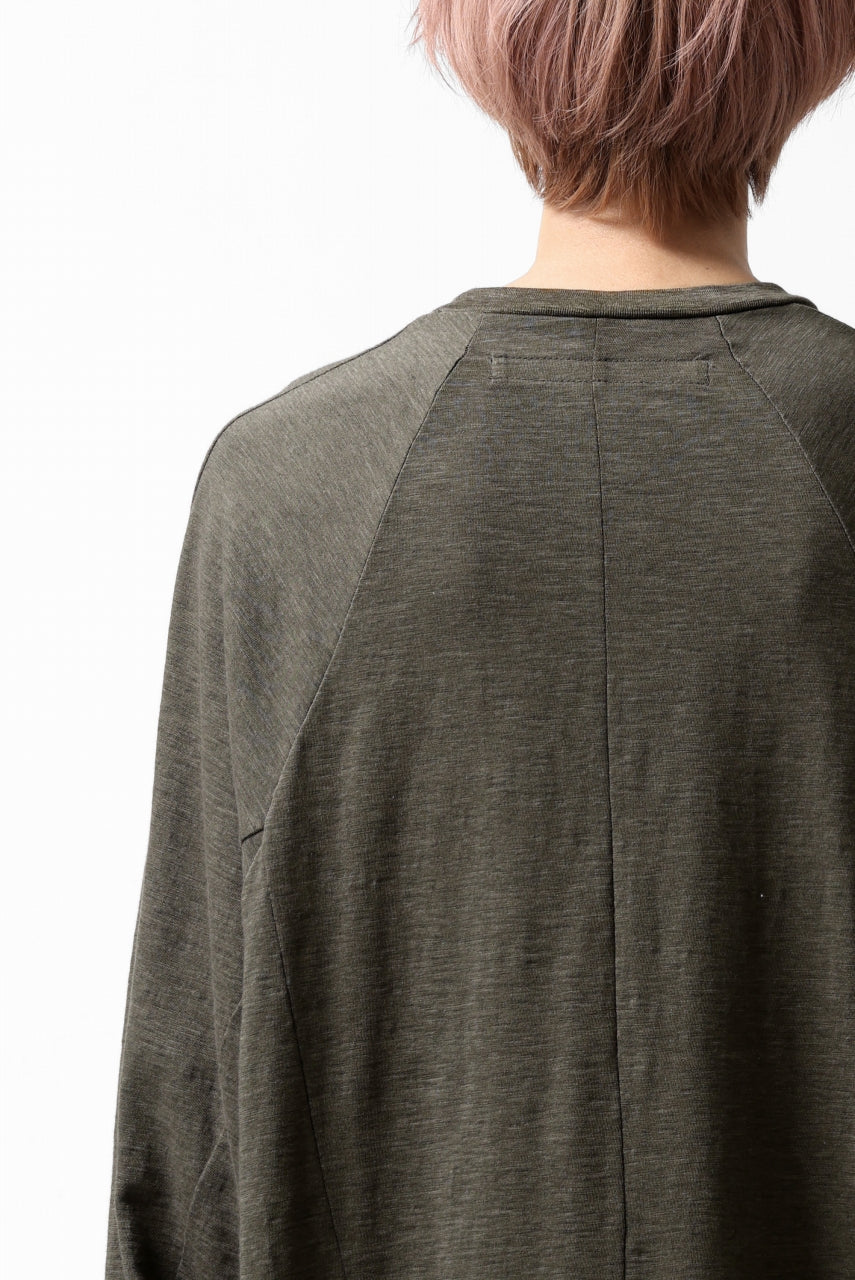 画像をギャラリービューアに読み込む, A.F ARTEFACT -HEATHER- DOLMAN LOOSEY TOPS / SLAB JERSEY (KHAKI)