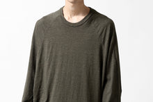 画像をギャラリービューアに読み込む, A.F ARTEFACT -HEATHER- DOLMAN LOOSEY TOPS / SLAB JERSEY (KHAKI)