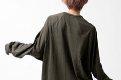 画像をギャラリービューアに読み込む, A.F ARTEFACT -HEATHER- DOLMAN LOOSEY TOPS / SLAB JERSEY (KHAKI)