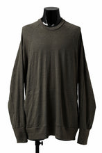 画像をギャラリービューアに読み込む, A.F ARTEFACT -HEATHER- DOLMAN LOOSEY TOPS / SLAB JERSEY (KHAKI)