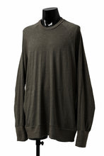 画像をギャラリービューアに読み込む, A.F ARTEFACT -HEATHER- DOLMAN LOOSEY TOPS / SLAB JERSEY (KHAKI)