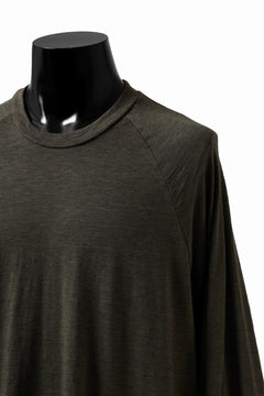 画像をギャラリービューアに読み込む, A.F ARTEFACT -HEATHER- DOLMAN LOOSEY TOPS / SLAB JERSEY (KHAKI)
