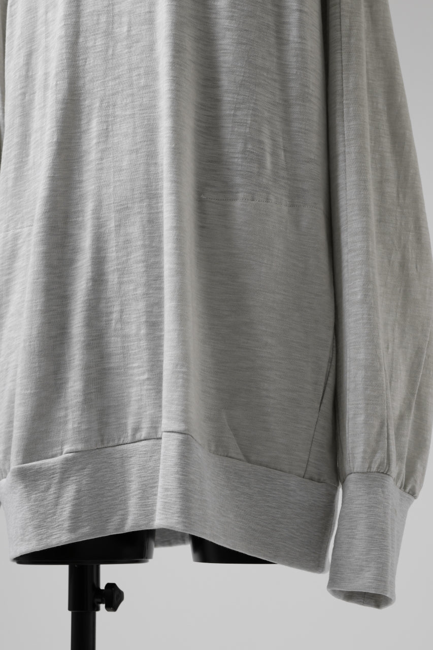 画像をギャラリービューアに読み込む, A.F ARTEFACT -HEATHER- DOLMAN LOOSEY TOPS / SLAB JERSEY (L.GREY)