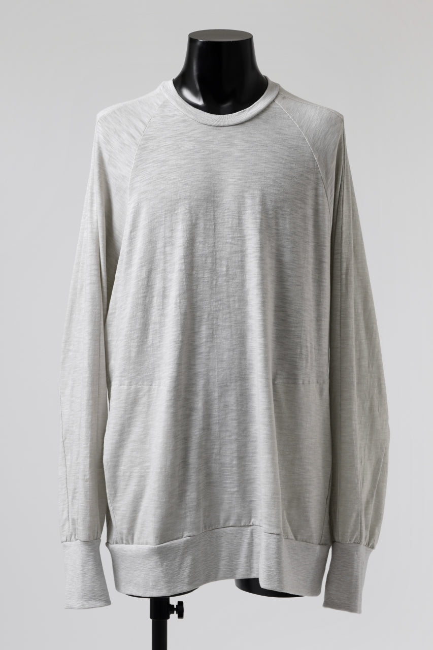 画像をギャラリービューアに読み込む, A.F ARTEFACT -HEATHER- DOLMAN LOOSEY TOPS / SLAB JERSEY (L.GREY)