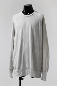 画像をギャラリービューアに読み込む, A.F ARTEFACT -HEATHER- DOLMAN LOOSEY TOPS / SLAB JERSEY (L.GREY)
