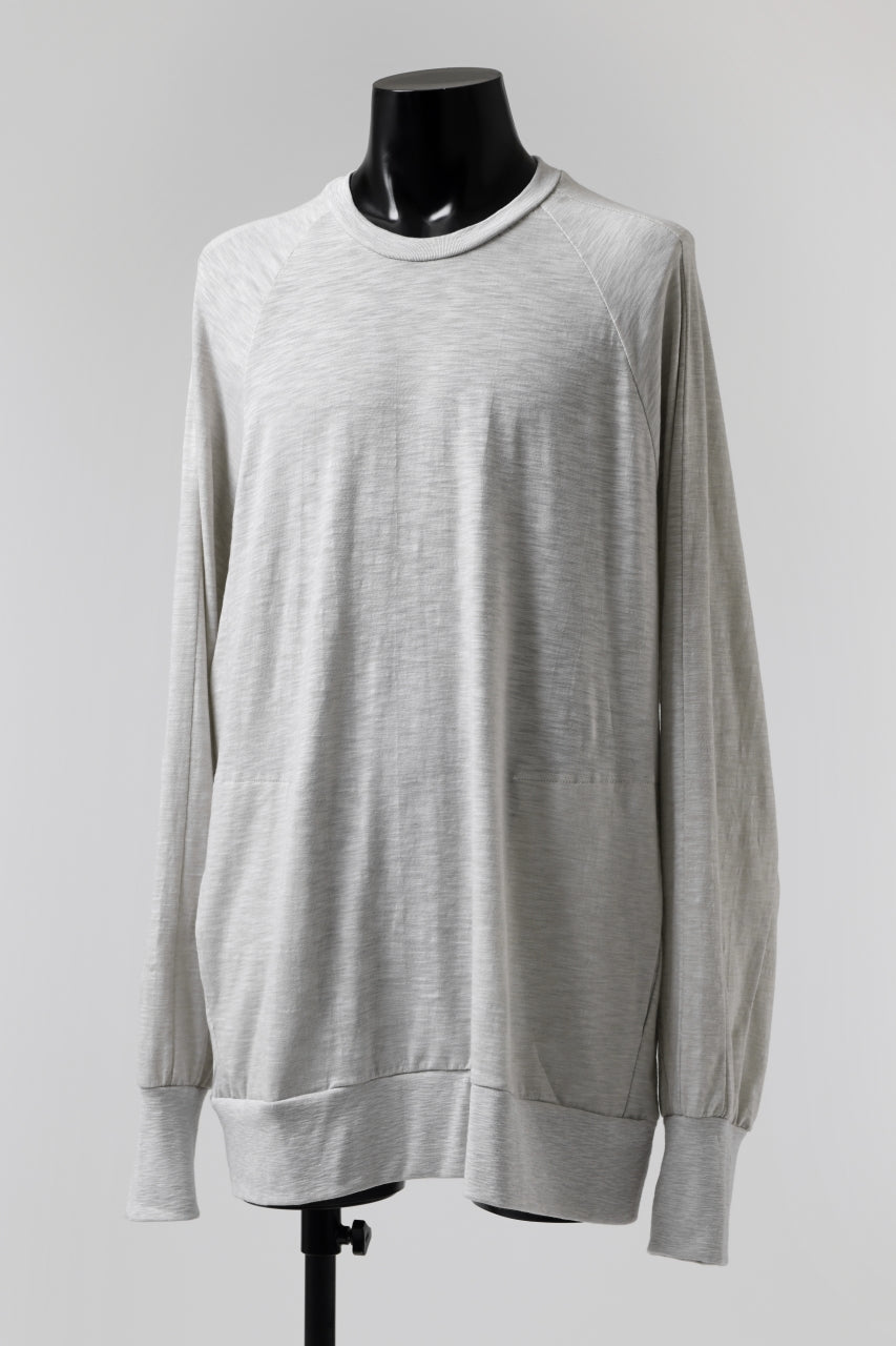 画像をギャラリービューアに読み込む, A.F ARTEFACT -HEATHER- DOLMAN LOOSEY TOPS / SLAB JERSEY (L.GREY)