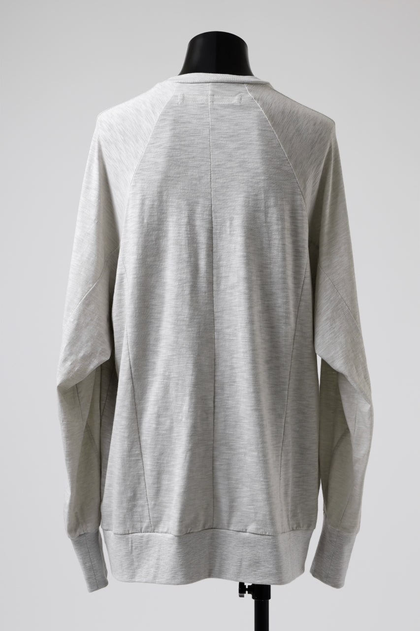 画像をギャラリービューアに読み込む, A.F ARTEFACT -HEATHER- DOLMAN LOOSEY TOPS / SLAB JERSEY (L.GREY)