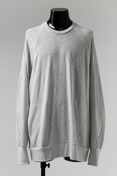 画像をギャラリービューアに読み込む, A.F ARTEFACT -HEATHER- DOLMAN LOOSEY TOPS / SLAB JERSEY (L.GREY)