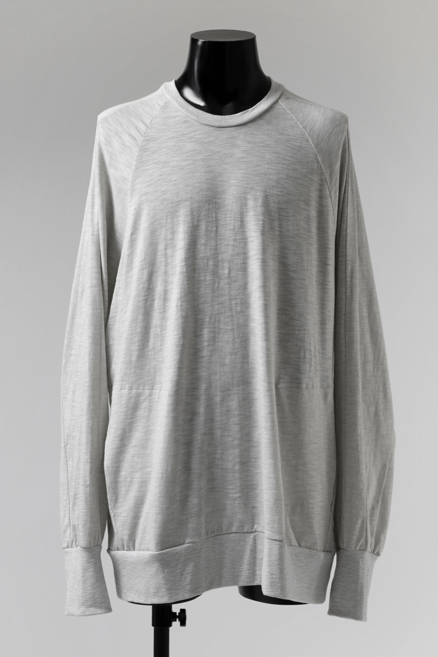 画像をギャラリービューアに読み込む, A.F ARTEFACT -HEATHER- DOLMAN LOOSEY TOPS / SLAB JERSEY (L.GREY)