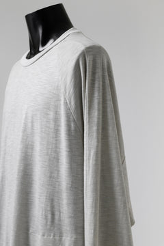 画像をギャラリービューアに読み込む, A.F ARTEFACT -HEATHER- DOLMAN LOOSEY TOPS / SLAB JERSEY (L.GREY)