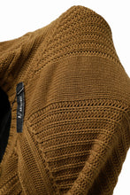 画像をギャラリービューアに読み込む, A.F ARTEFACT LOWGAUGE CABLE KNIT PULLOVER IRREGULAR-HEM (MUSTARD)