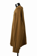 画像をギャラリービューアに読み込む, A.F ARTEFACT LOWGAUGE CABLE KNIT PULLOVER IRREGULAR-HEM (MUSTARD)