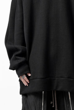 画像をギャラリービューアに読み込む, A.F ARTEFACT DOLMAN PULLOVER / COTTON KNIT (BLACK)