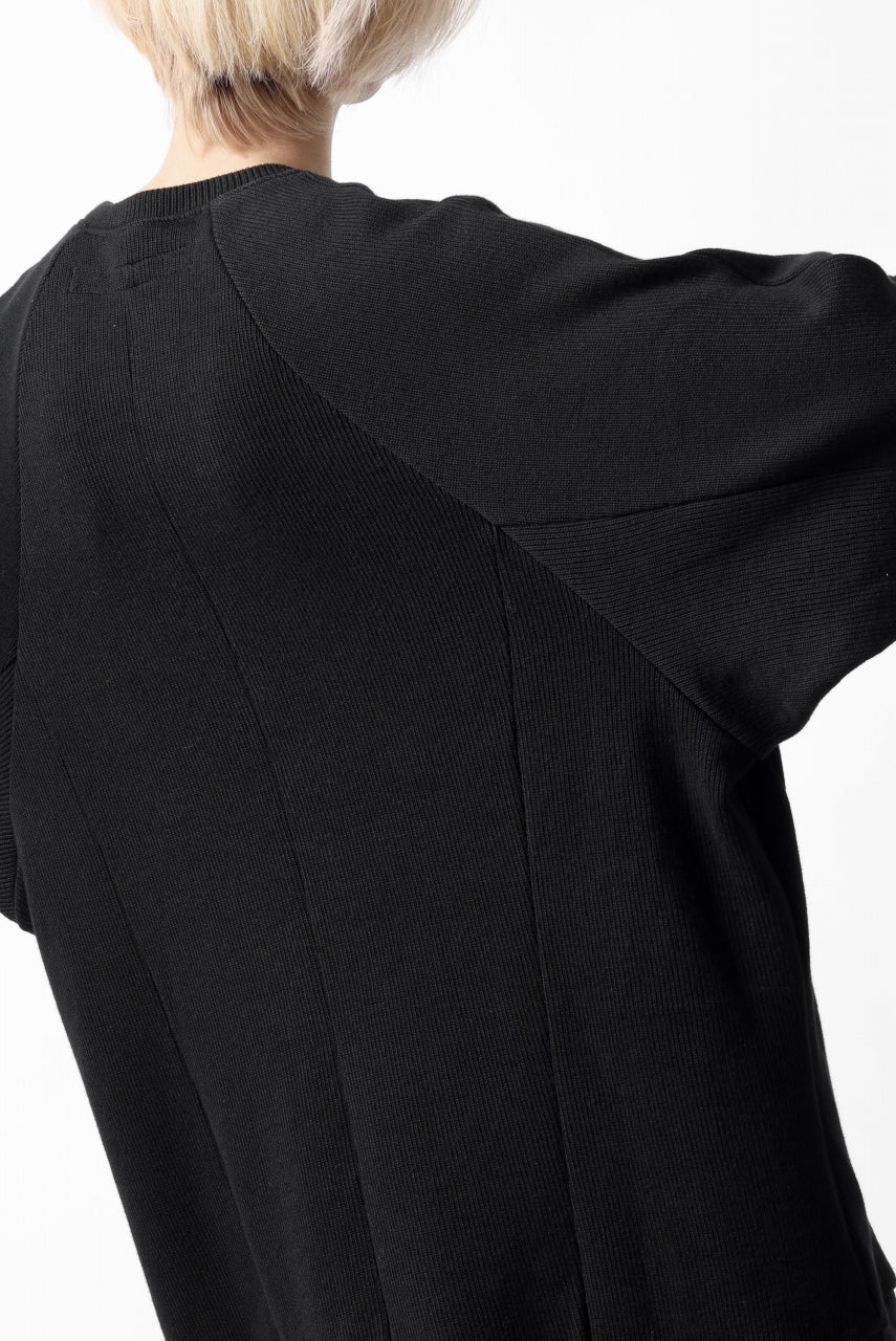 画像をギャラリービューアに読み込む, A.F ARTEFACT DOLMAN PULLOVER / COTTON KNIT (BLACK)