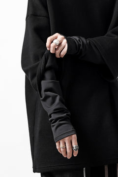 画像をギャラリービューアに読み込む, A.F ARTEFACT DOLMAN PULLOVER / COTTON KNIT (BLACK)