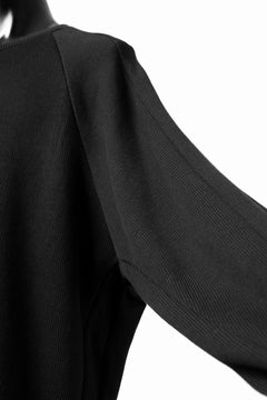 画像をギャラリービューアに読み込む, A.F ARTEFACT DOLMAN PULLOVER / COTTON KNIT (BLACK)