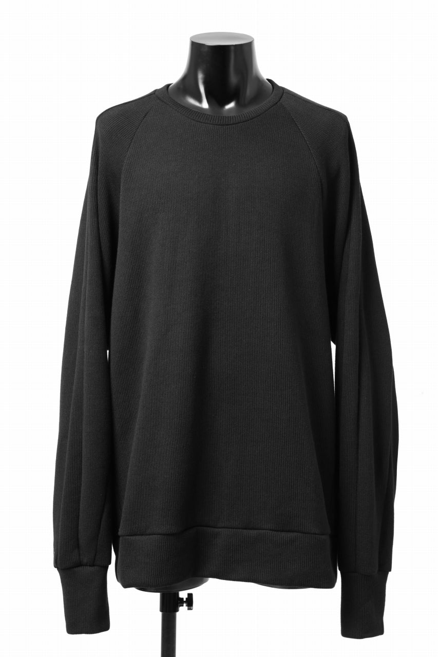 画像をギャラリービューアに読み込む, A.F ARTEFACT DOLMAN PULLOVER / COTTON KNIT (BLACK)