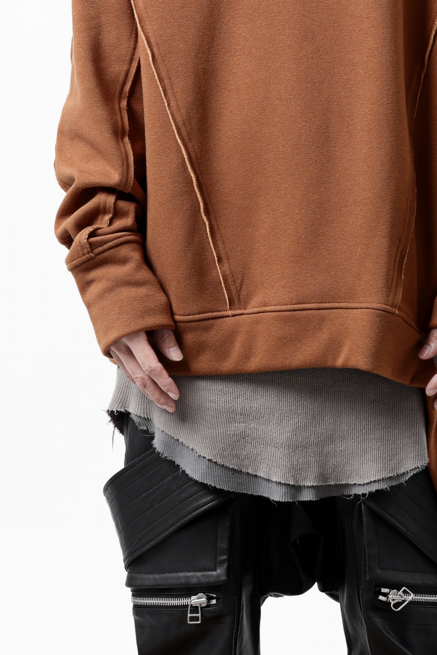 画像をギャラリービューアに読み込む, A.F ARTEFACT BomberHEAT SINGLE LOOP HEM PULLOVER TOPS (ORANGE)