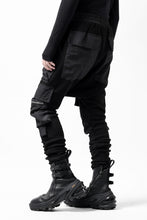画像をギャラリービューアに読み込む, A.F ARTEFACT COMBINATION ZIPPER SARROUEL SKINNY PANTS / BOMBER HEAT® + NYLON (BLACK)