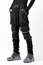 画像をギャラリービューアに読み込む, A.F ARTEFACT COMBINATION ZIPPER SARROUEL SKINNY PANTS / BOMBER HEAT® + NYLON (BLACK)