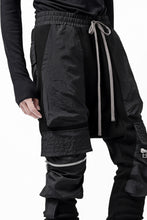 画像をギャラリービューアに読み込む, A.F ARTEFACT COMBINATION ZIPPER SARROUEL SKINNY PANTS / BOMBER HEAT® + NYLON (BLACK)