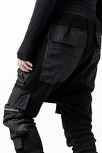 画像をギャラリービューアに読み込む, A.F ARTEFACT COMBINATION ZIPPER SARROUEL SKINNY PANTS / BOMBER HEAT® + NYLON (BLACK)