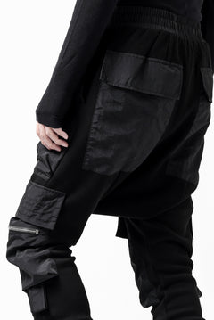 画像をギャラリービューアに読み込む, A.F ARTEFACT COMBINATION ZIPPER SARROUEL SKINNY PANTS / BOMBER HEAT® + NYLON (BLACK)